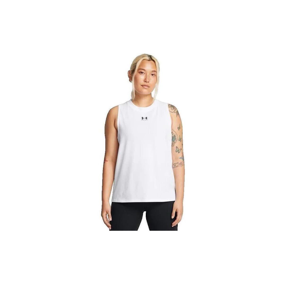 Women's Sleeveless Tops Under Armour White