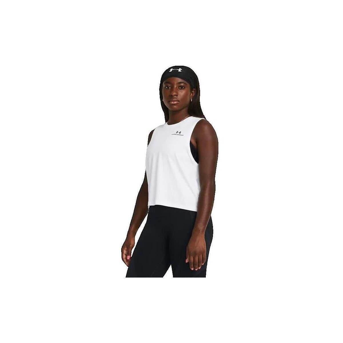 Women's Sleeveless Tops Under Armour White