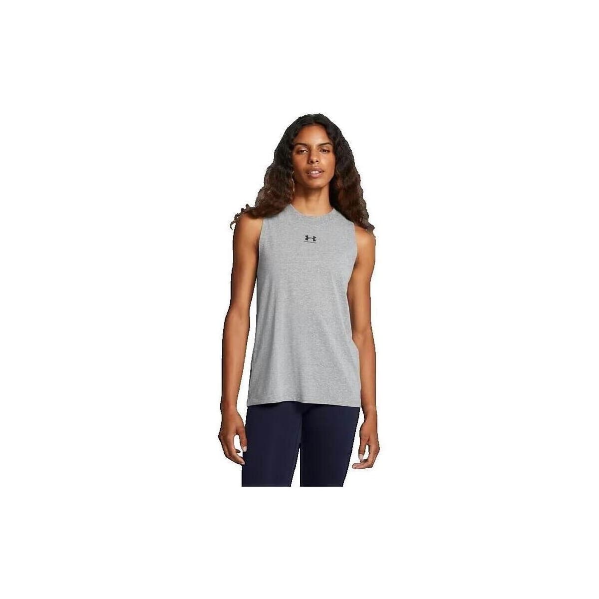 Women's Sleeveless Tops Under Armour White
