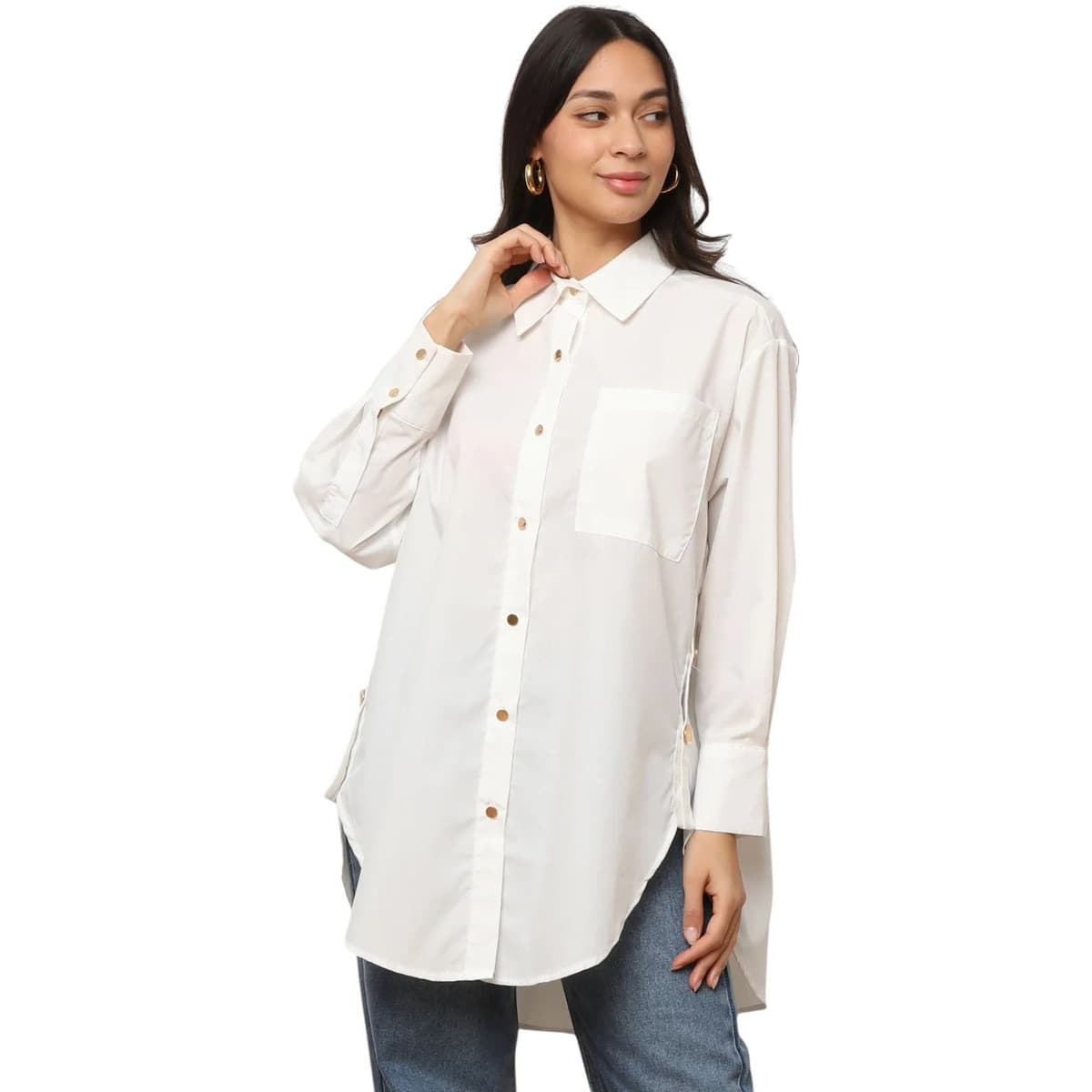 Women's Shirts La Modeuse White