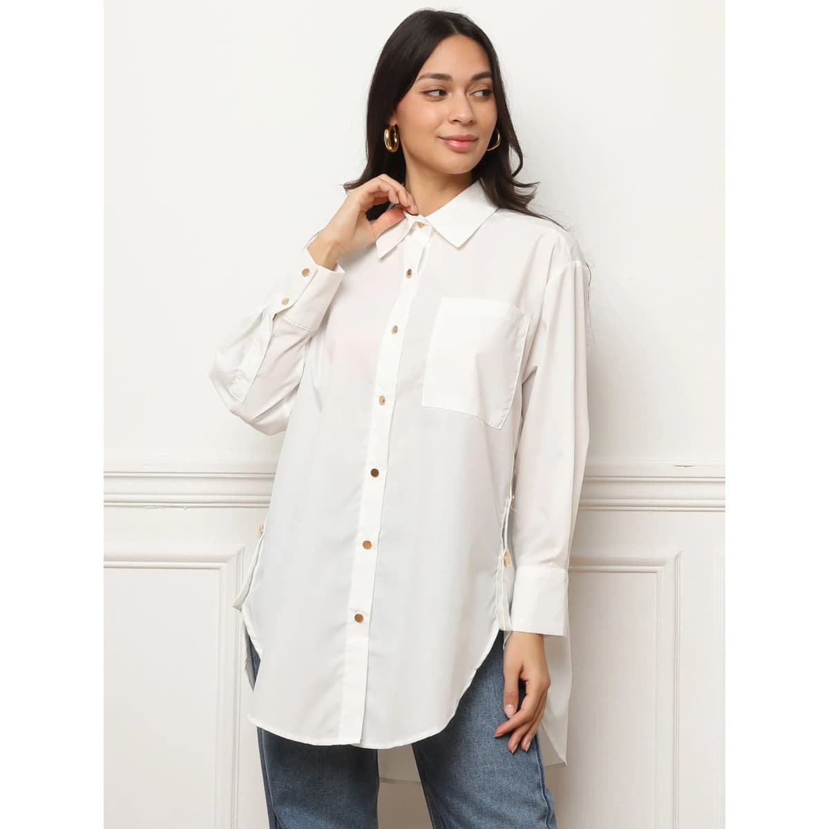 Women's Shirts La Modeuse White