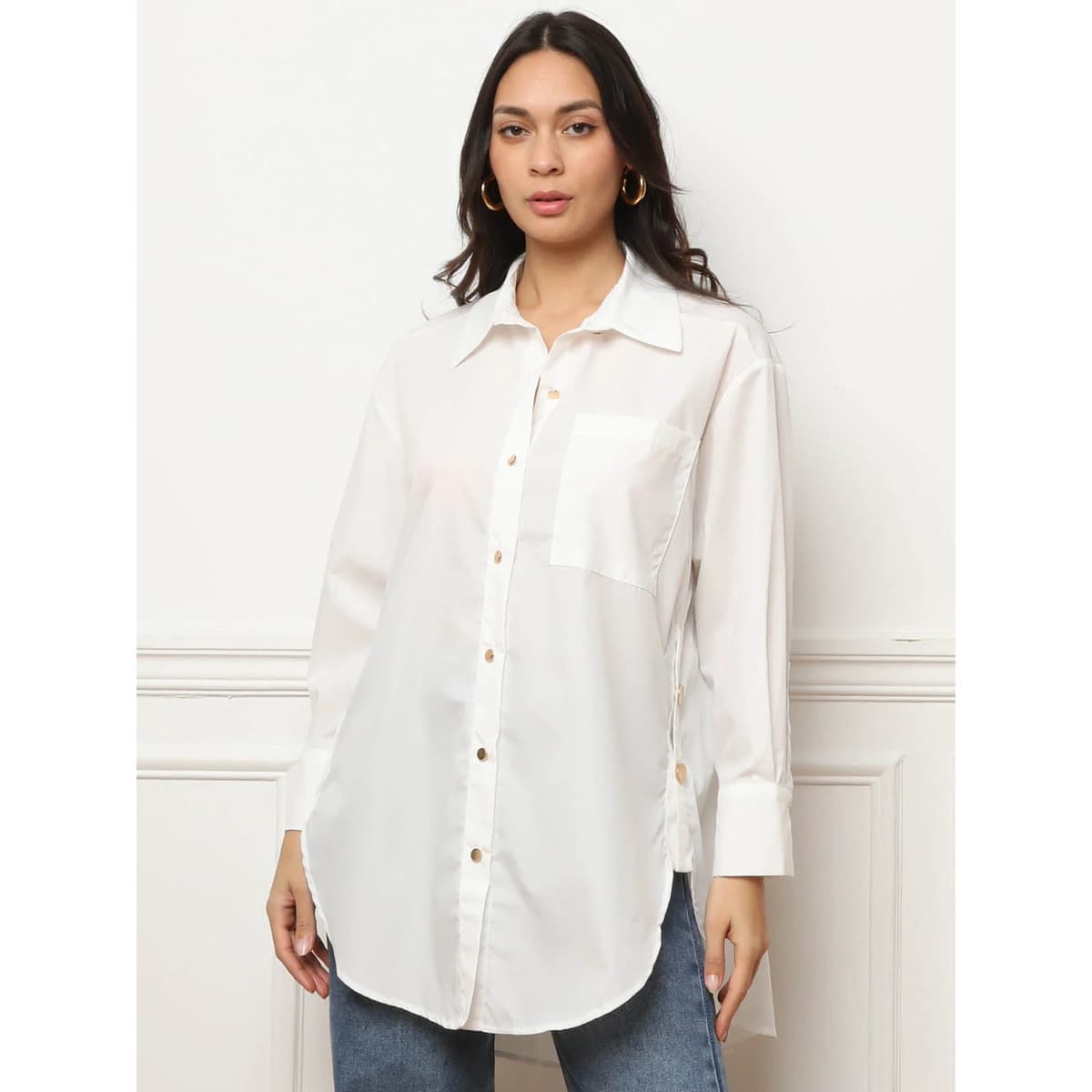 Women's Shirts La Modeuse White