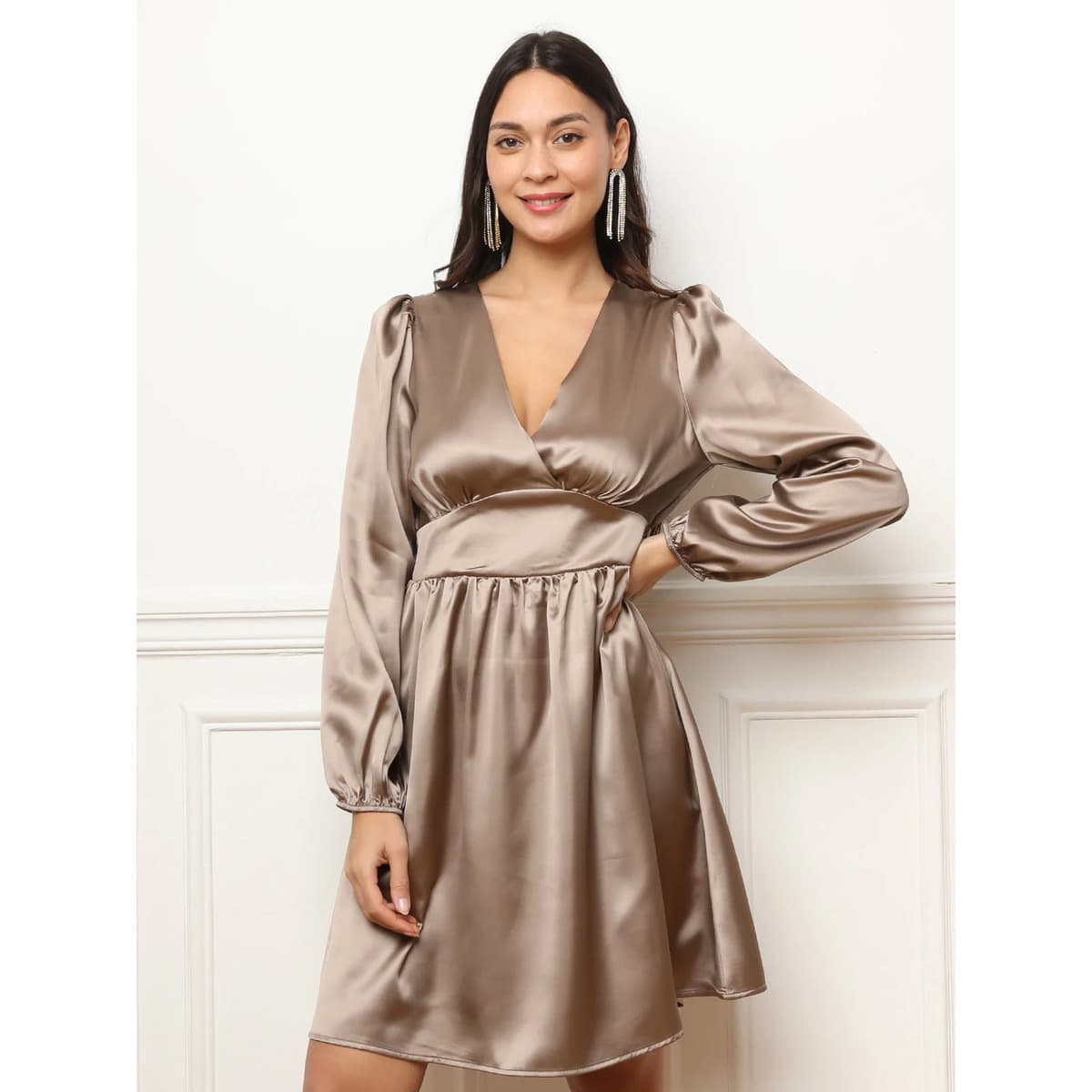 Women's Dresses La Modeuse Beige