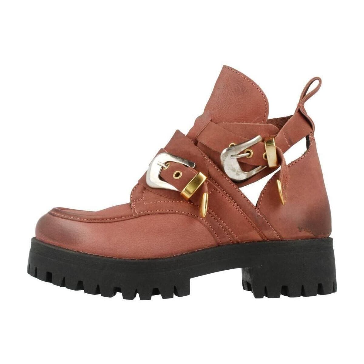 Women's Ankle Boots Yellow Brown