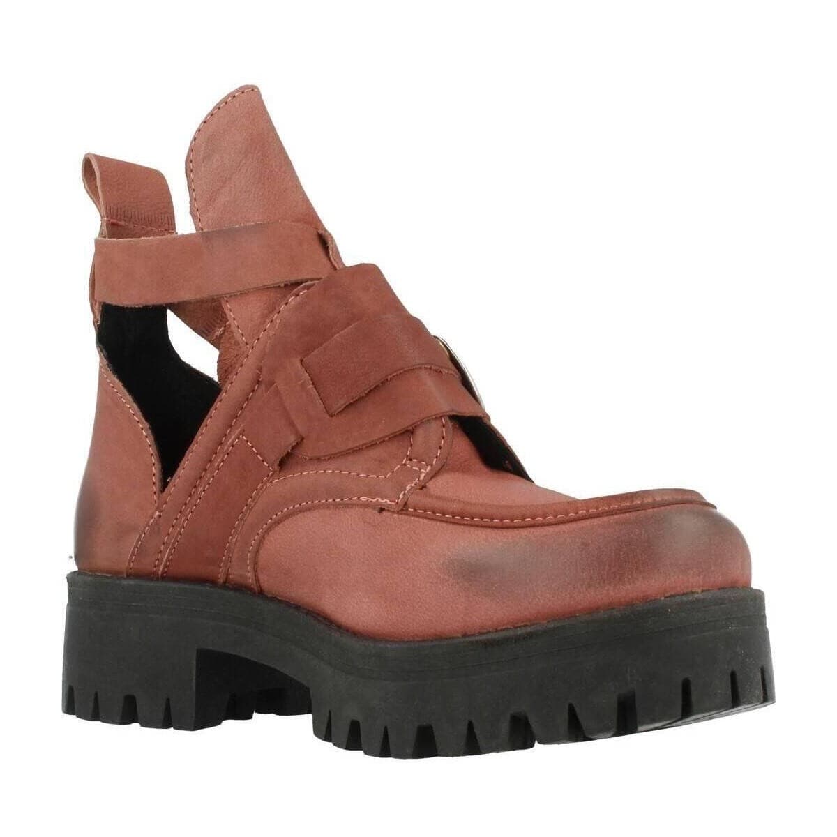 Women's Ankle Boots Yellow Brown