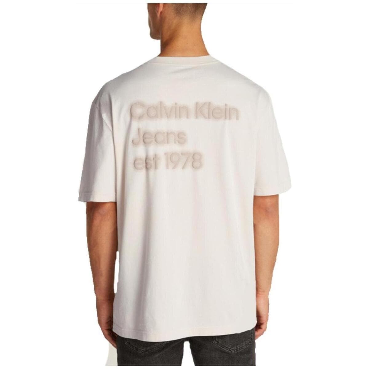 Men's T-Shirts Calvin Klein Beige
