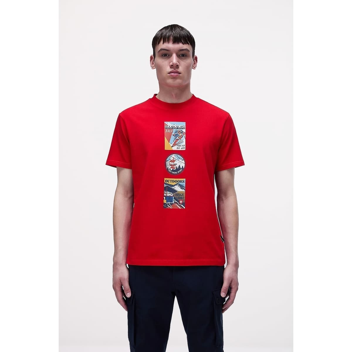 Men's T-Shirts Napapijri Red