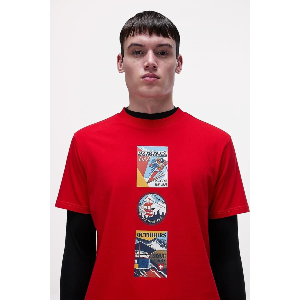 Men's T-Shirts Napapijri Red