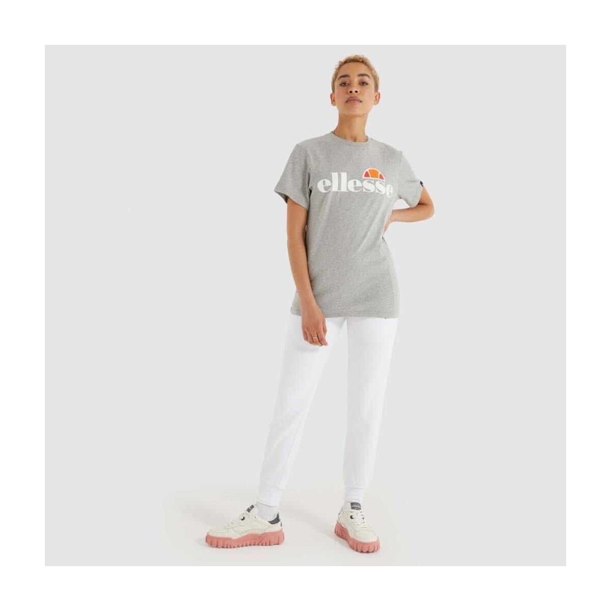 Women's T-Shirts Ellesse Gray