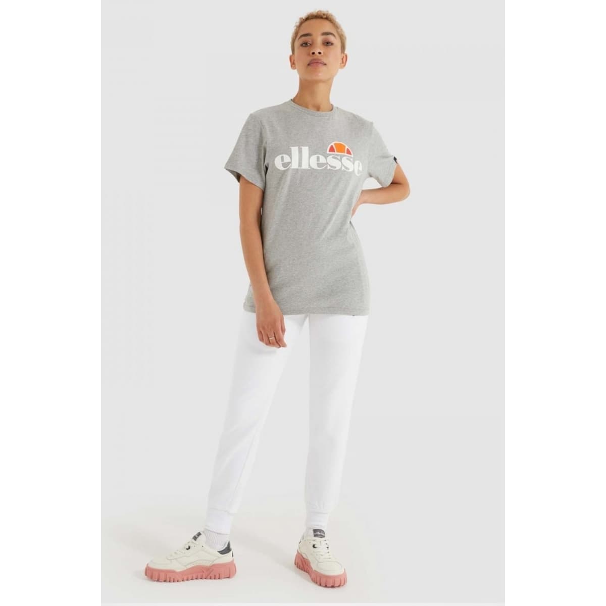 Women's T-Shirts Ellesse Gray