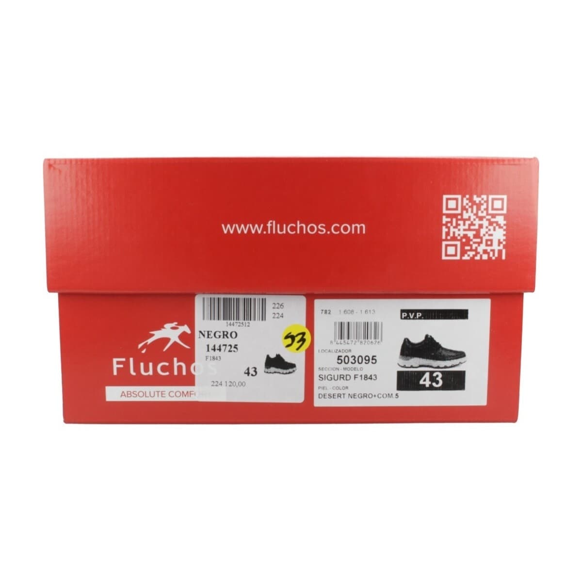 Men's Derby Shoes Fluchos Black