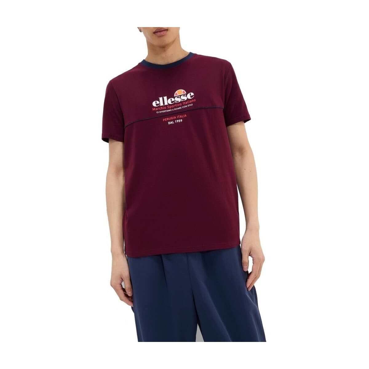 Men's T-Shirts Ellesse Bordeaux
