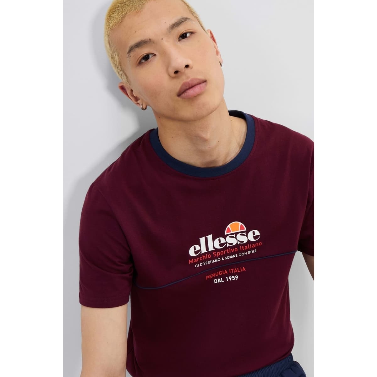 Men's T-Shirts Ellesse Bordeaux