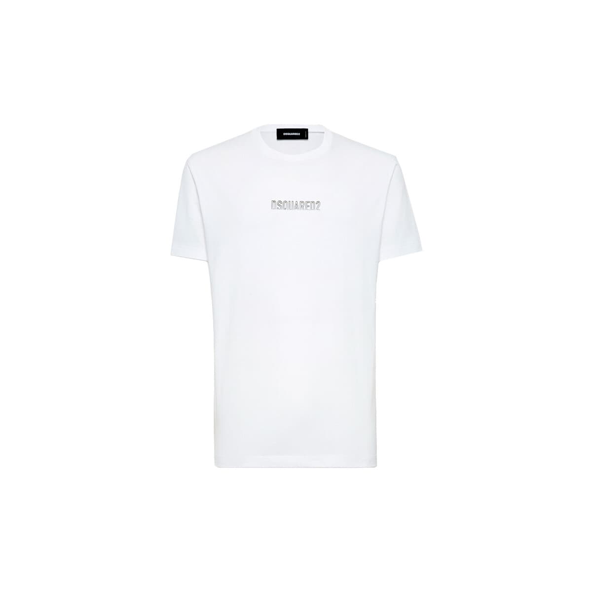 T-shirt με κοντά μανίκια Dsquared OUTLINE LOGO REGULAR FIT T-SHIRT MEN