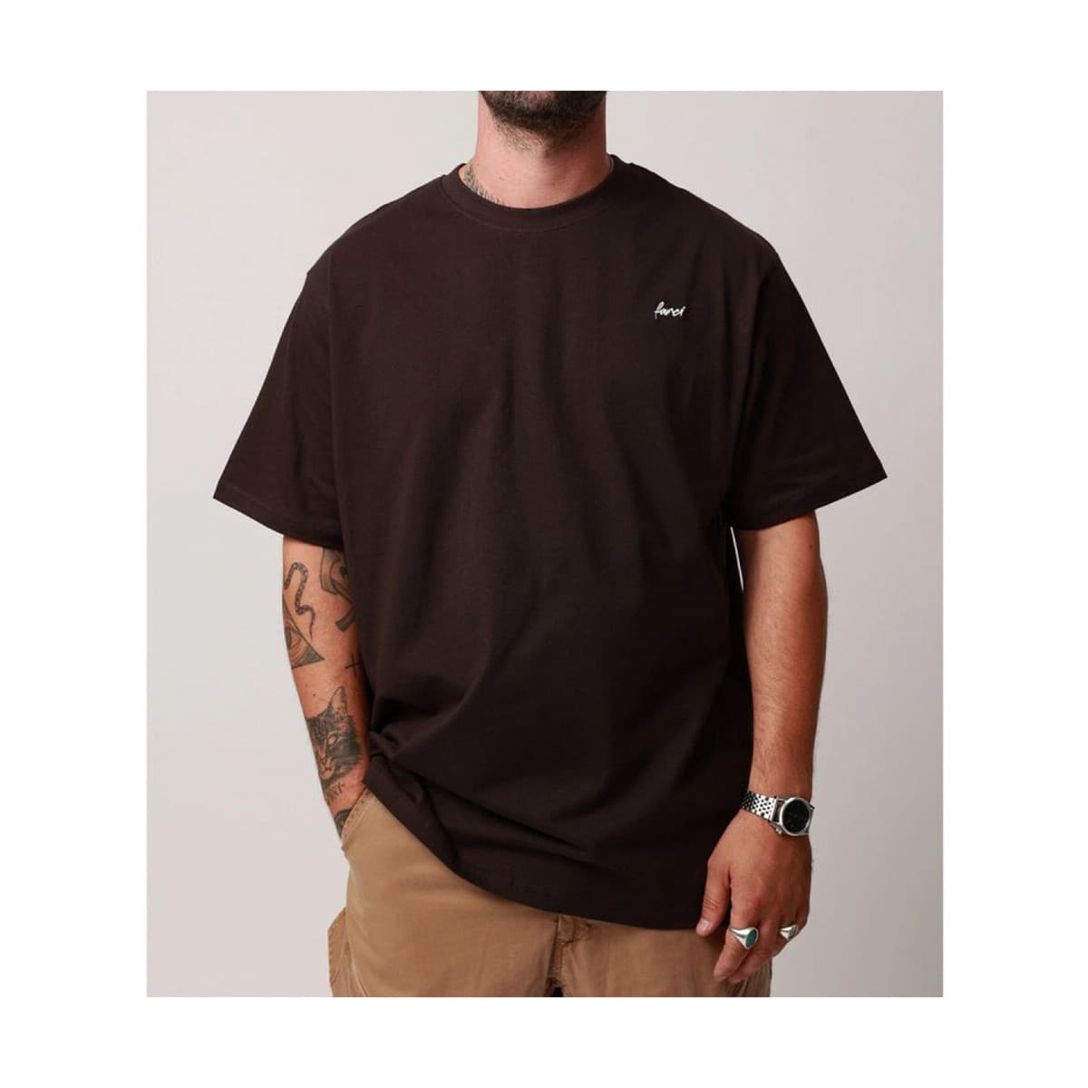 Men's T-Shirts Farci Brown