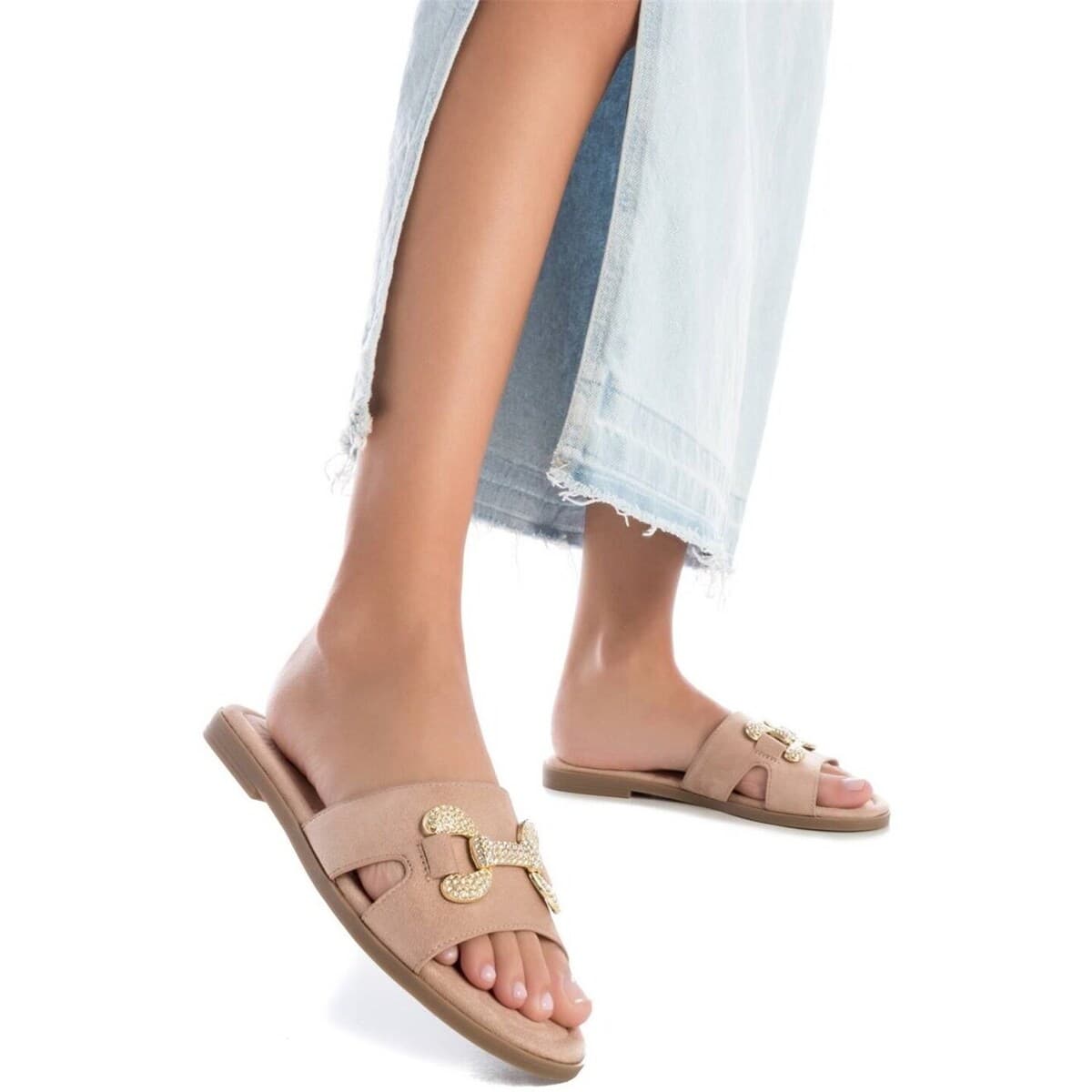 Women's Flip Flops Xti Beige