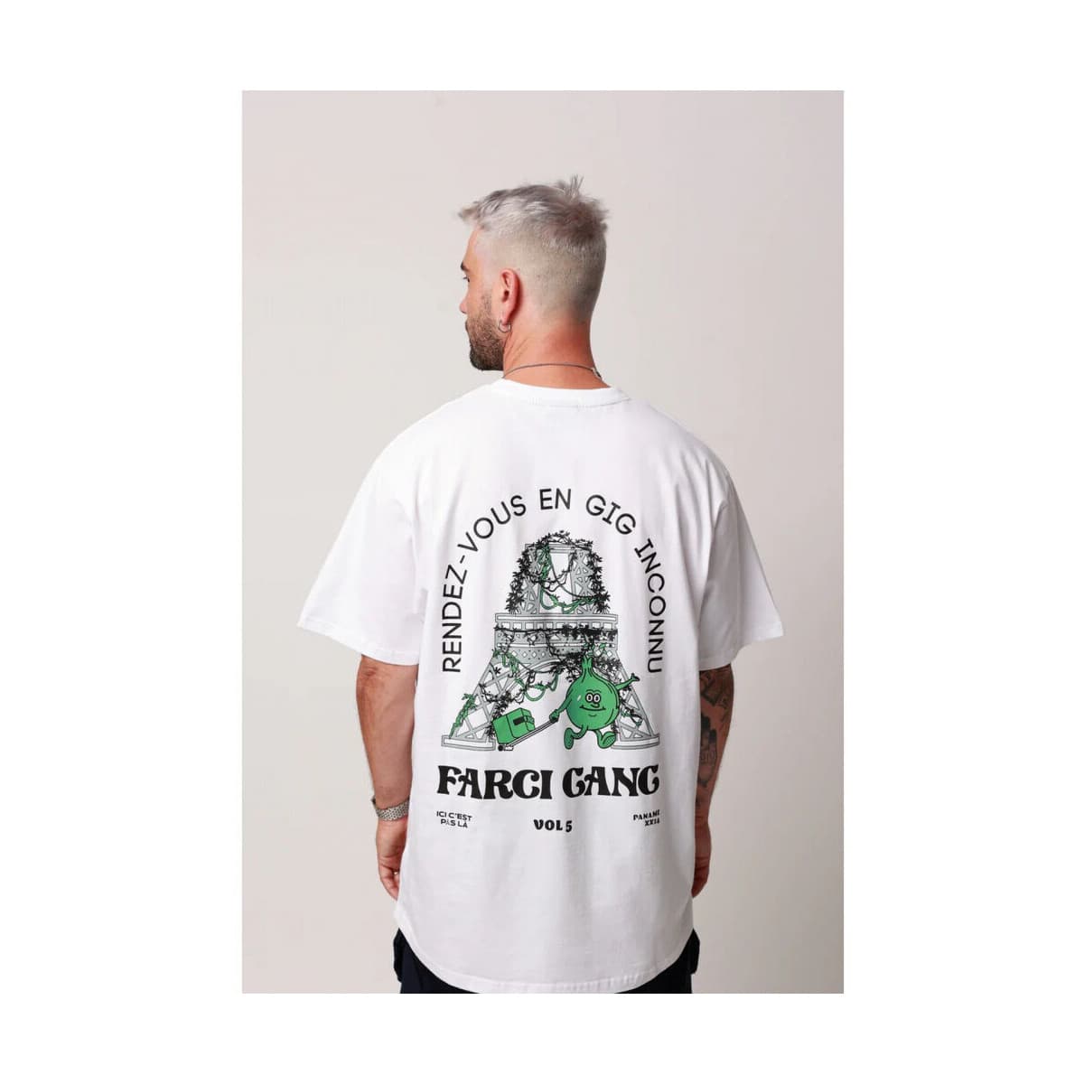 Men's T-Shirts Farci White