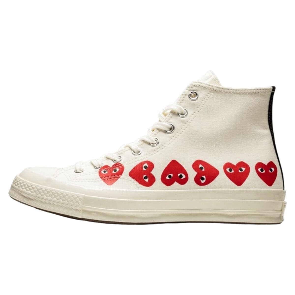 Ψηλά Sneakers Comme Des Garcons Converse High Blanche Multi Coeurs