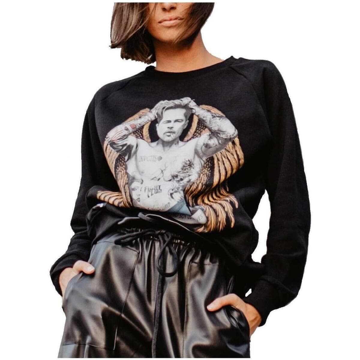 Men's Sports T-Shirts Be Happiness Black