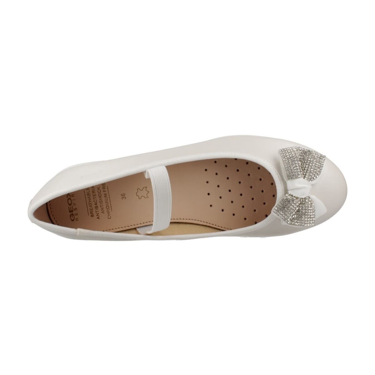 Girls' Dress Shoes Geox White
