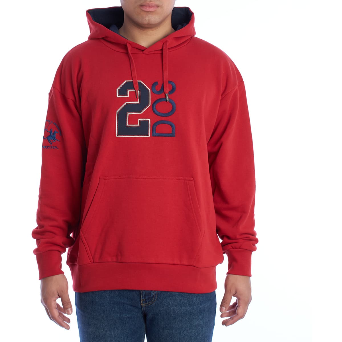 T-shirt με κουκούλα La Martina UMF603-FP529-06053