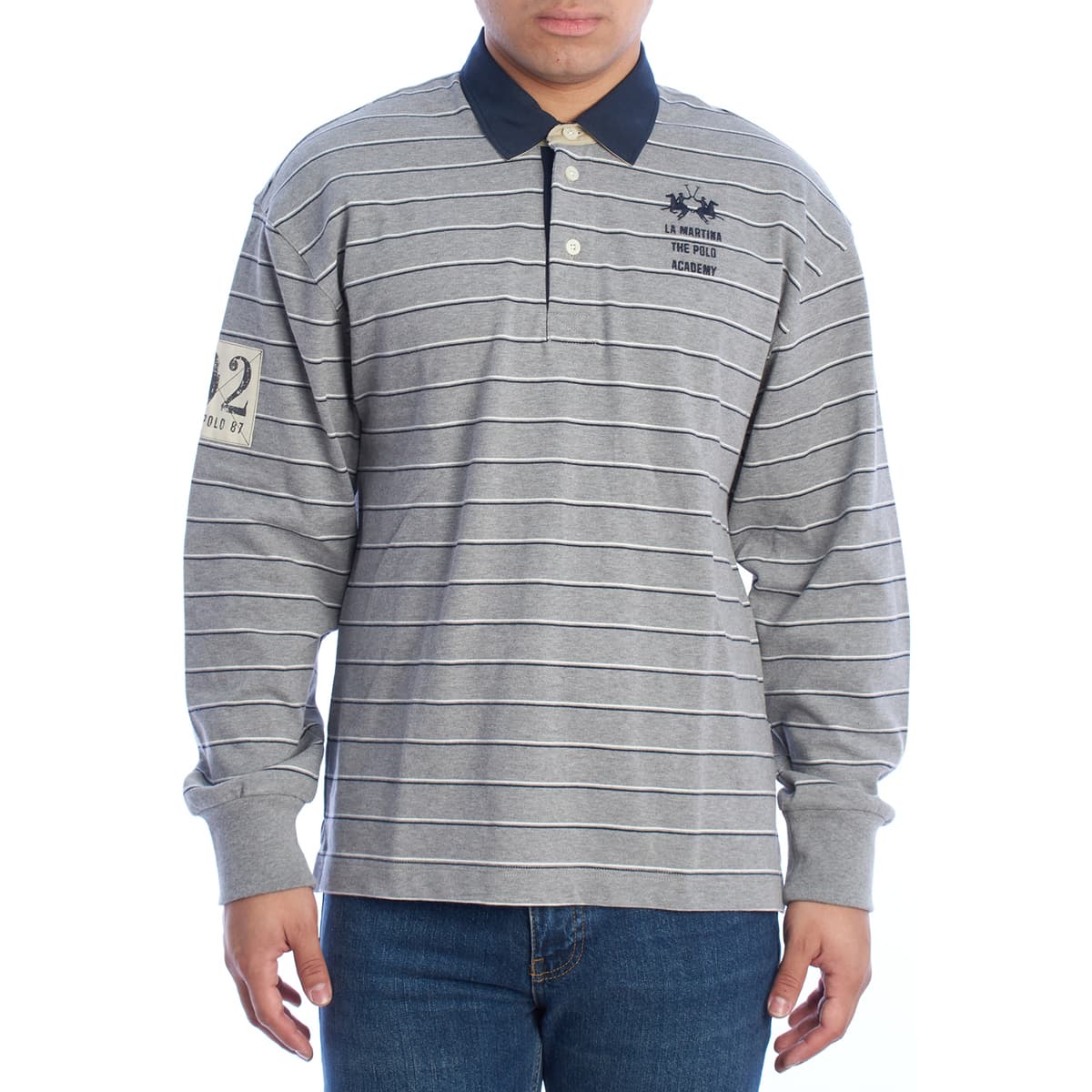 Men's Polo Shirts La Martina Gray