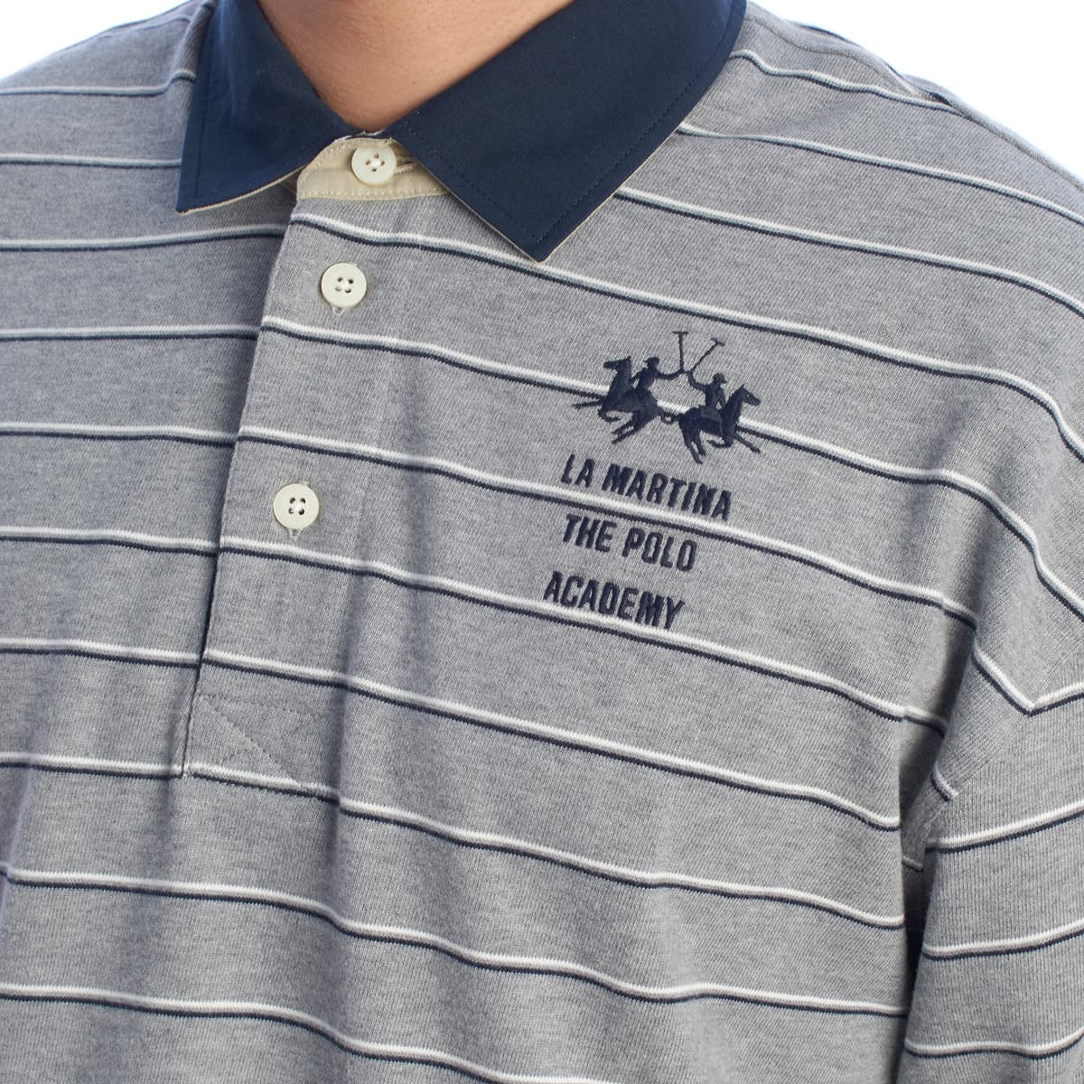 Men's Polo Shirts La Martina Gray