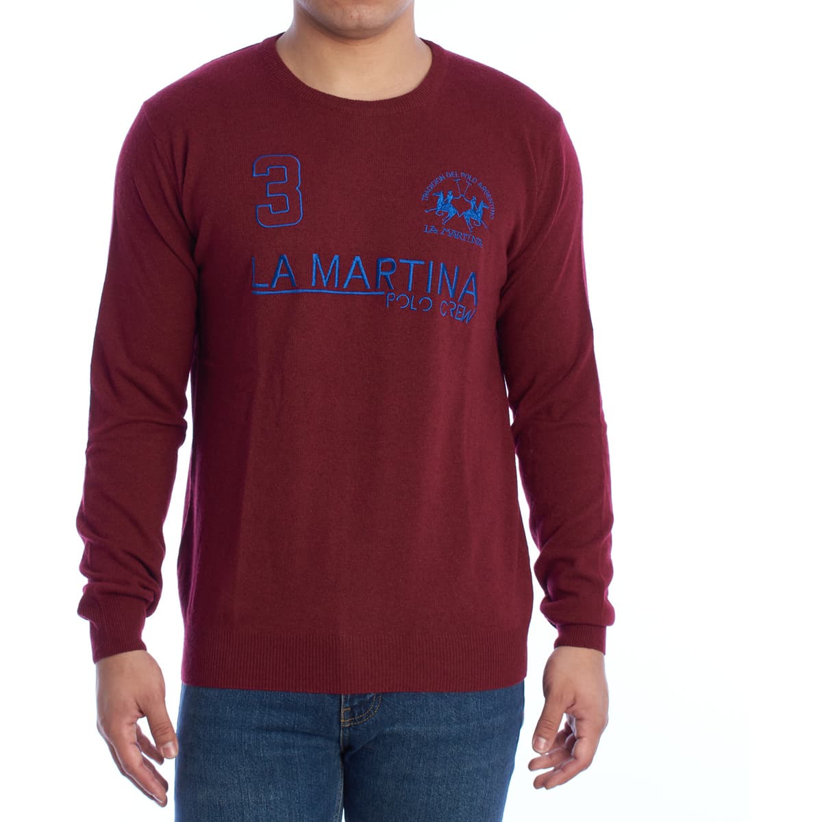 Men's Sweaters La Martina Bordeaux