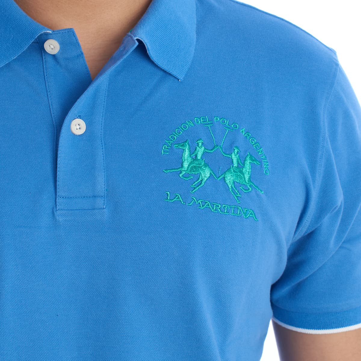 Men's Polo Shirts La Martina Blue