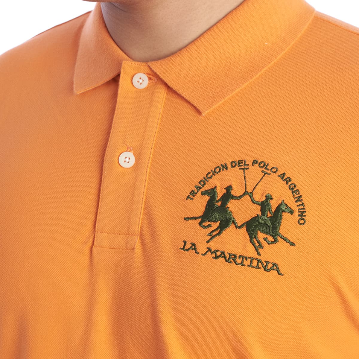 Men's Polo Shirts La Martina Orange