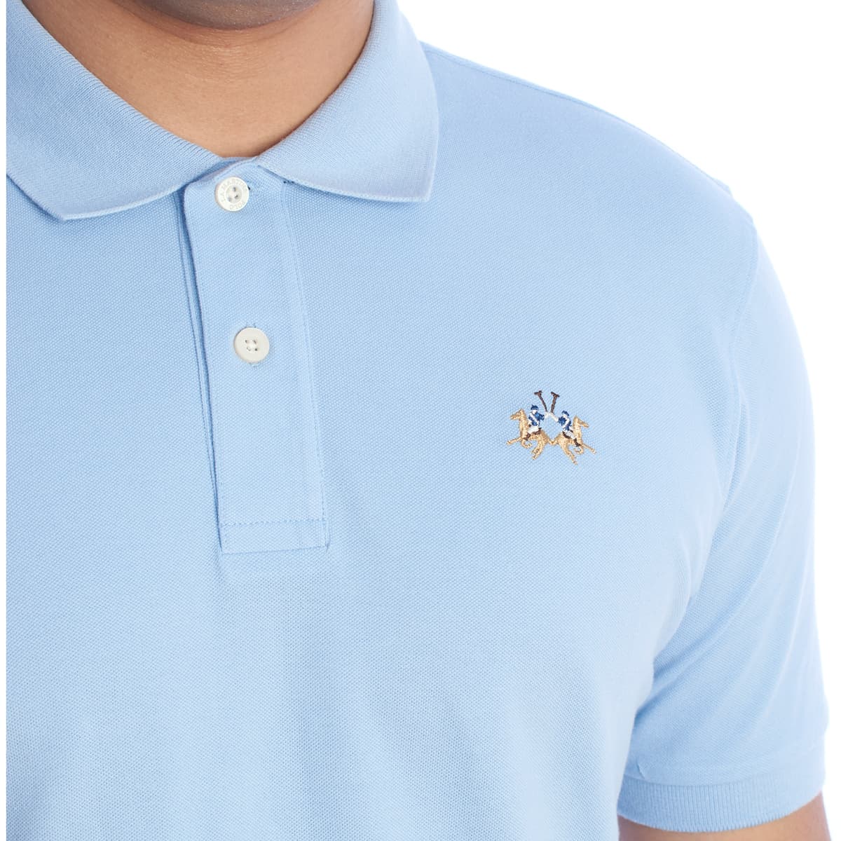 Men's Polo Shirts La Martina Blue