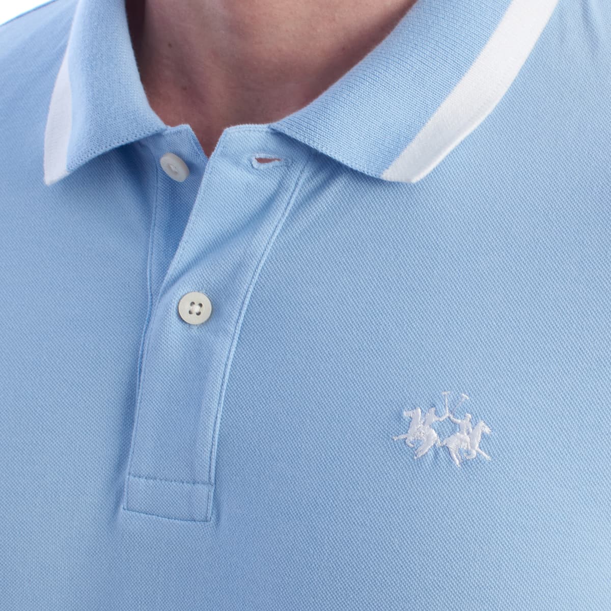Men's Polo Shirts La Martina Blue