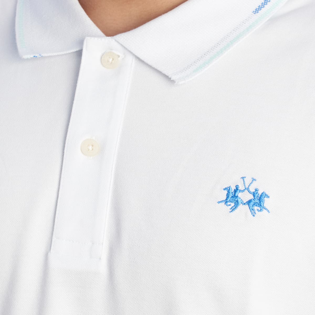 Men's Polo Shirts La Martina White