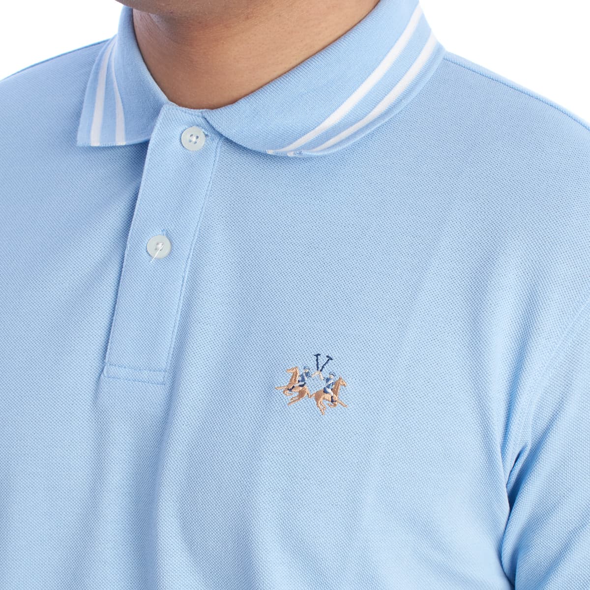 Men's Polo Shirts La Martina Blue
