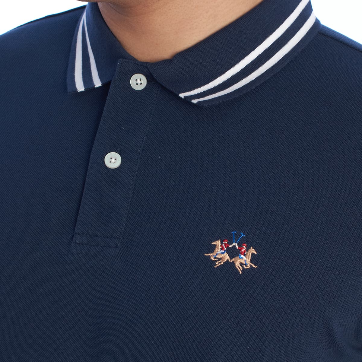 Men's Polo Shirts La Martina Blue