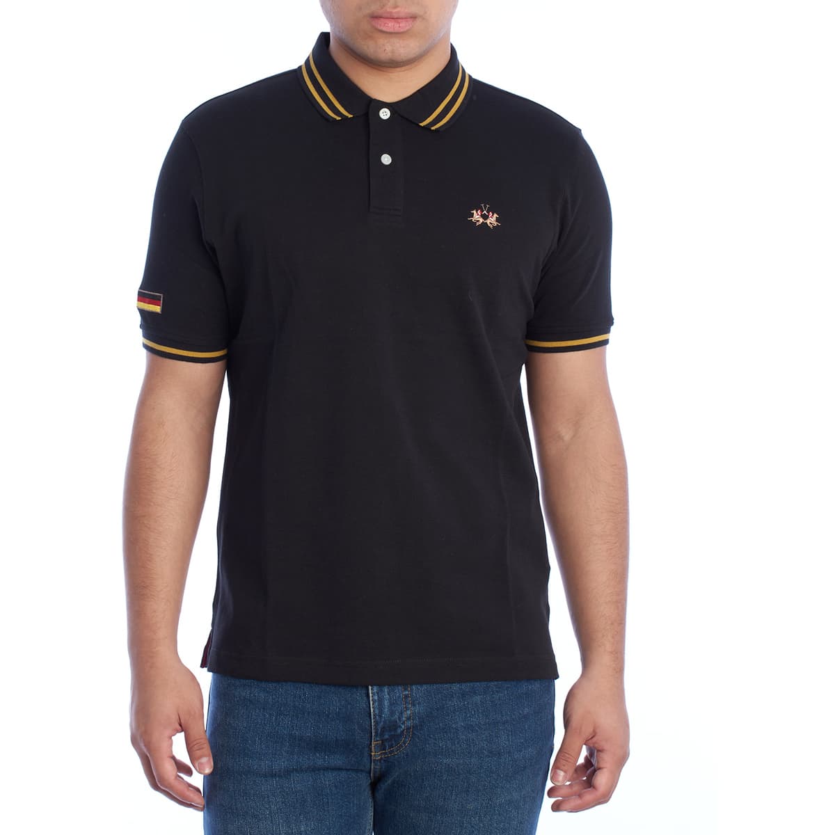 Men's Polo Shirts La Martina Black