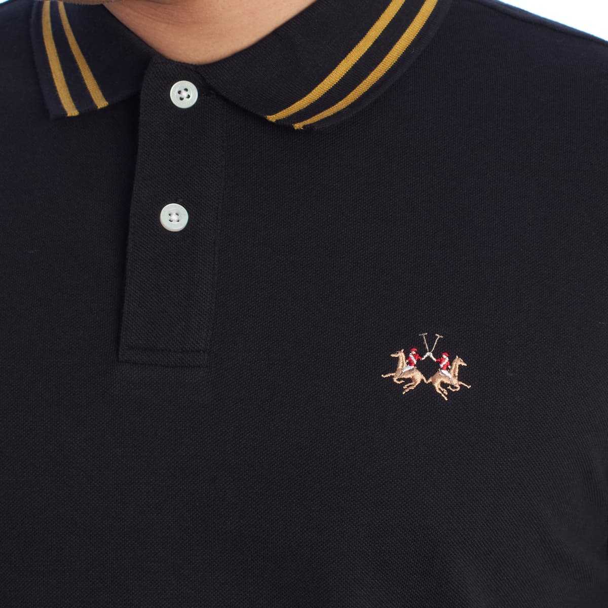 Men's Polo Shirts La Martina Black