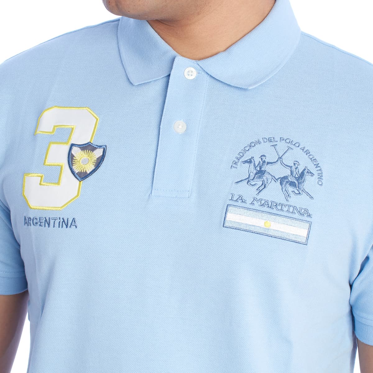 Men's Polo Shirts La Martina Blue