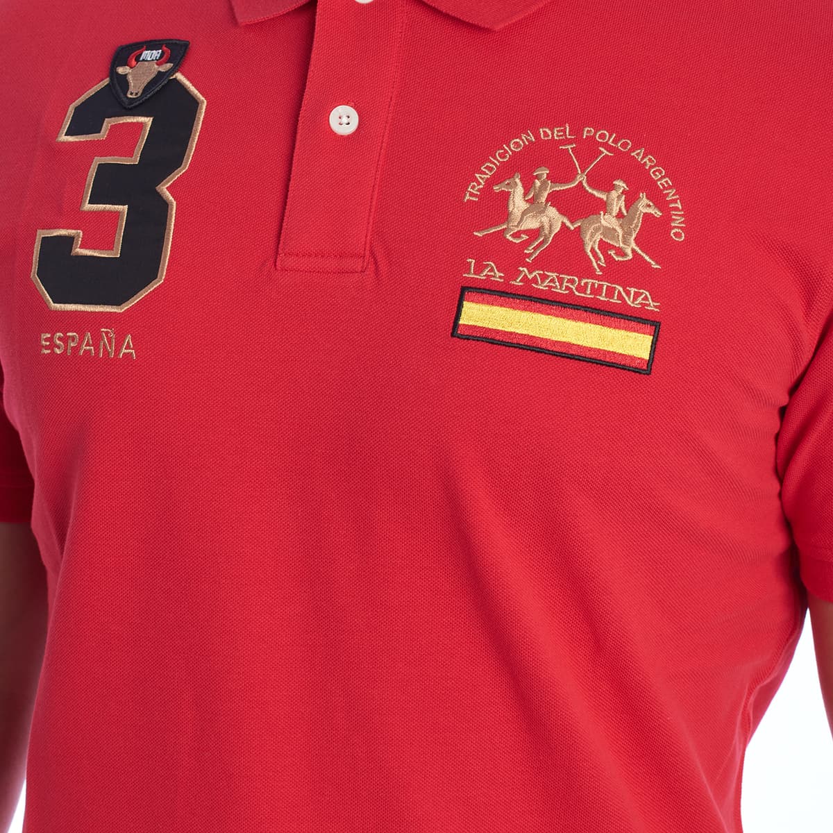 Men's Polo Shirts La Martina Red