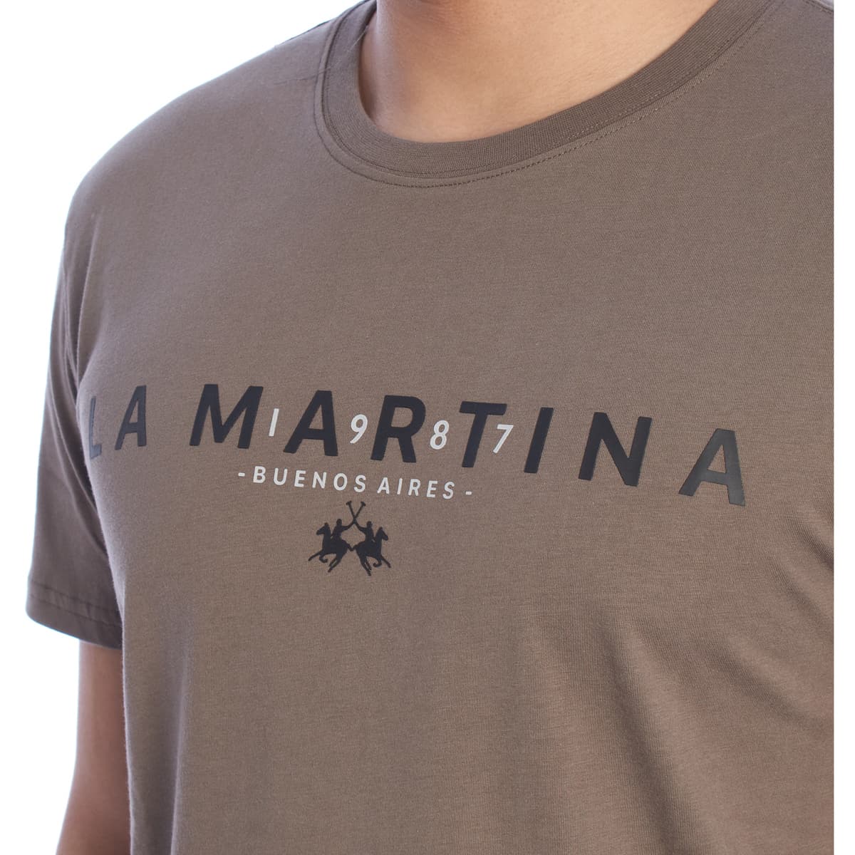 Men's T-Shirts La Martina Brown
