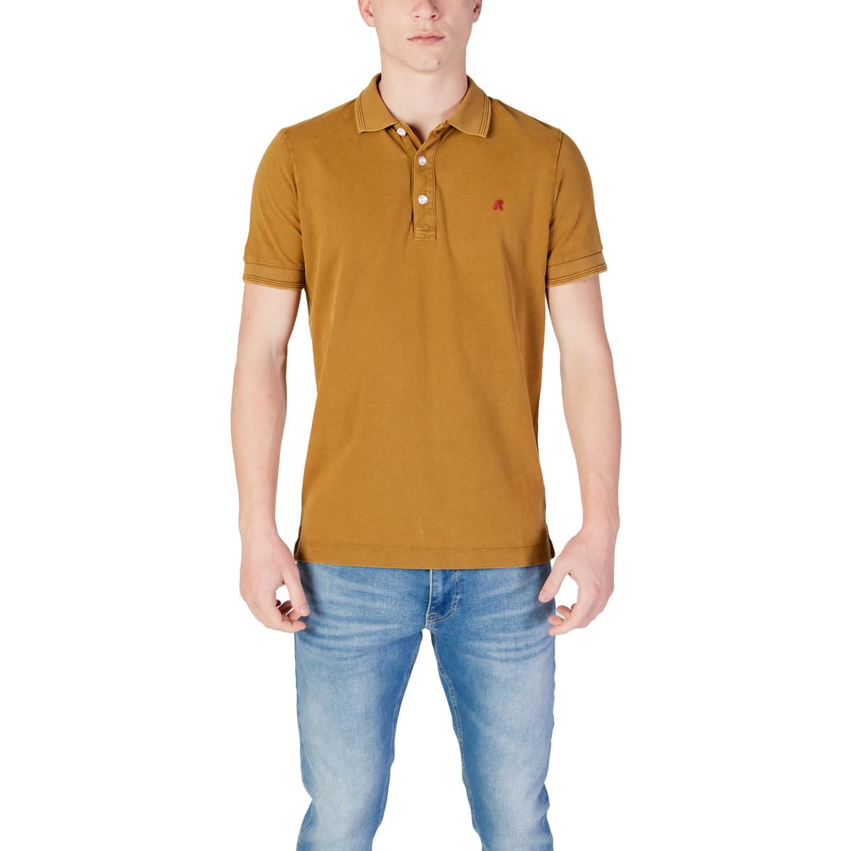 Men's Polo Shirts Replay Brown