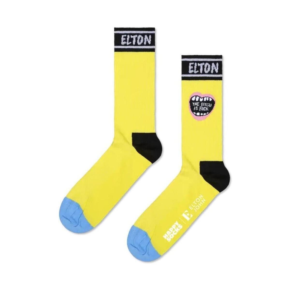 High socks Happy socks Calcetines Hombre Modèle The Bitch Is Back