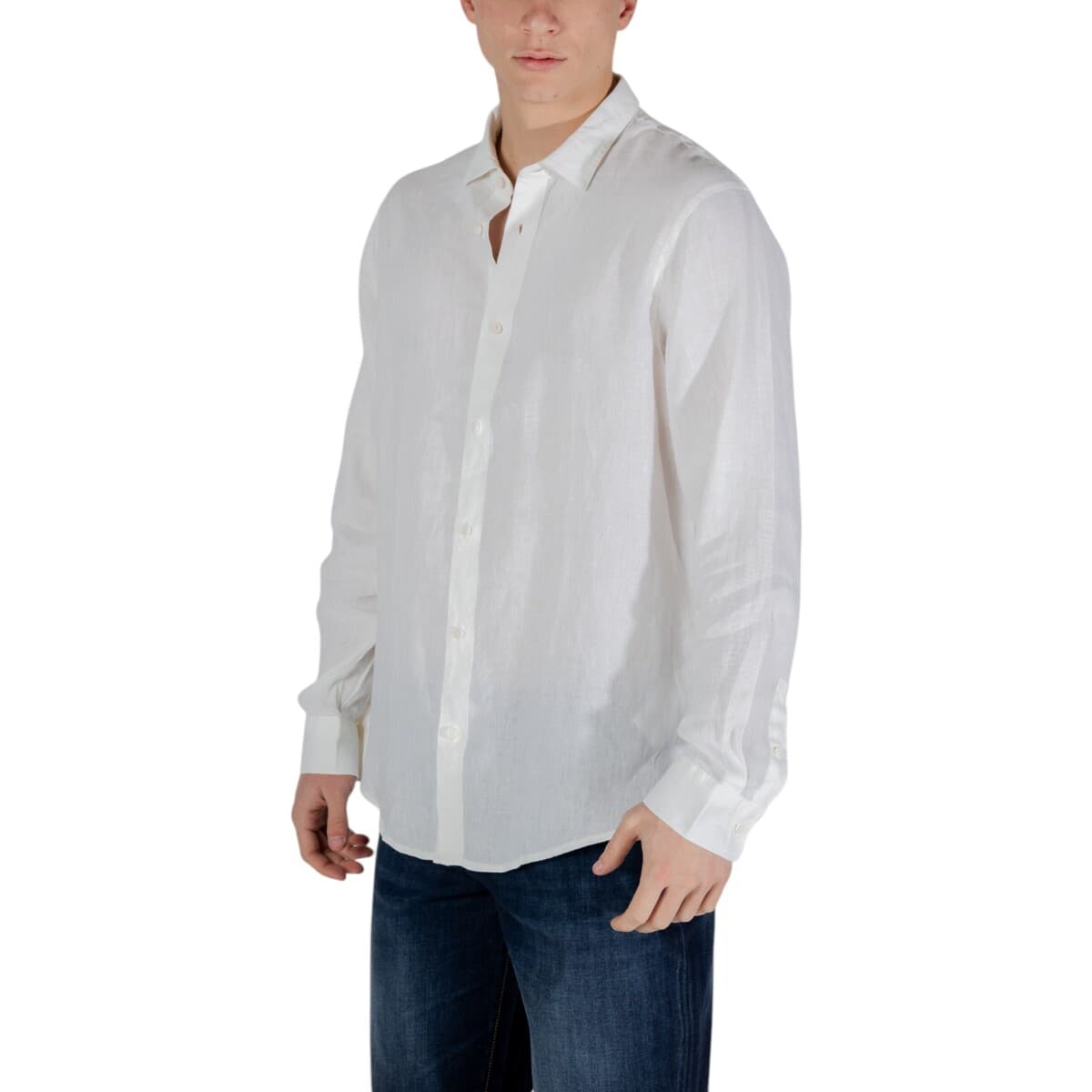 Men's Shirts EAX White