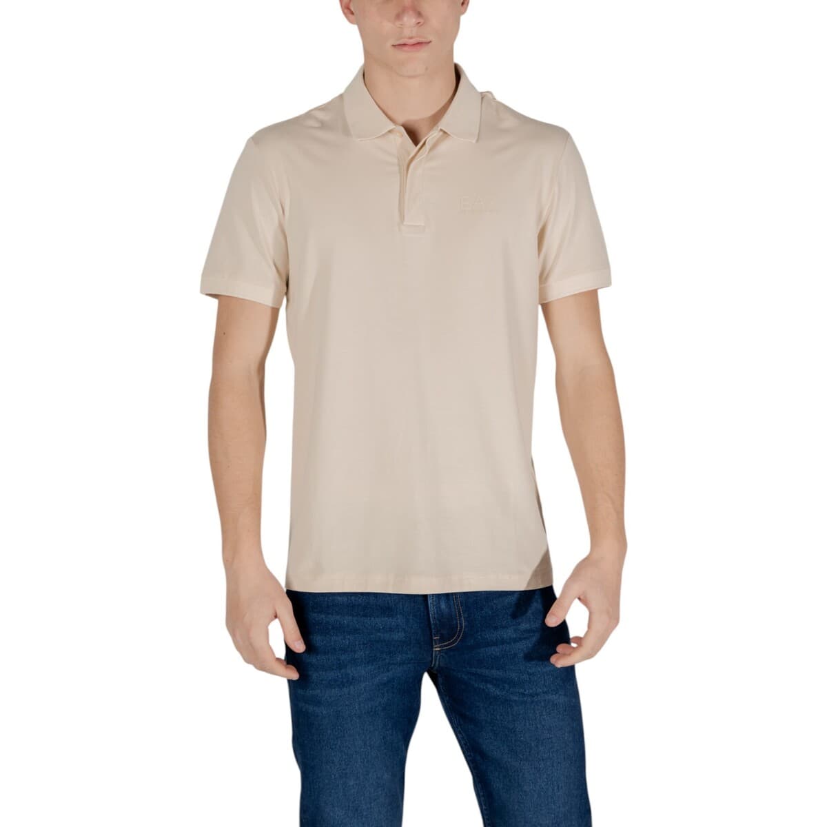 Men's Polo Shirts EA7 Beige