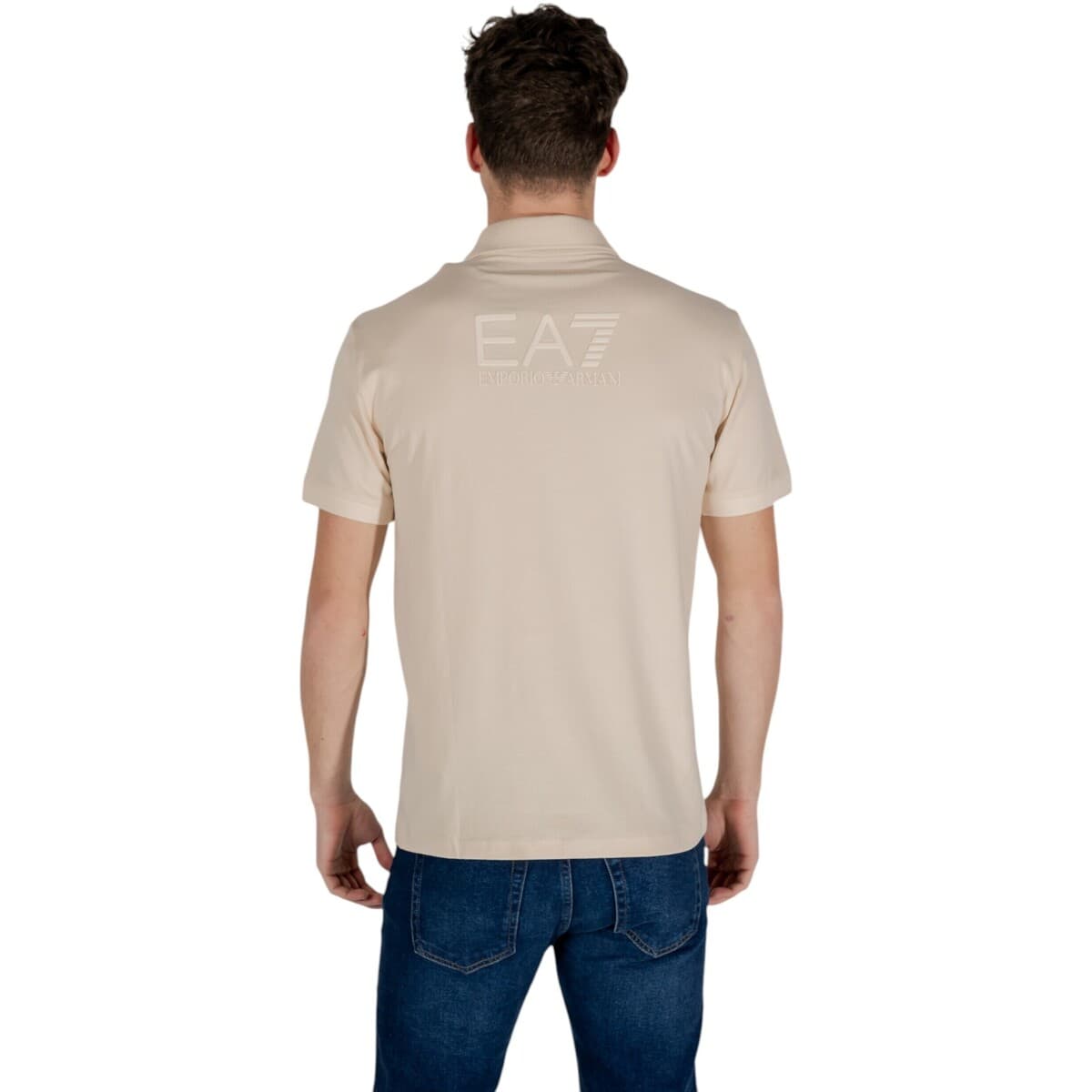 Men's Polo Shirts EA7 Beige
