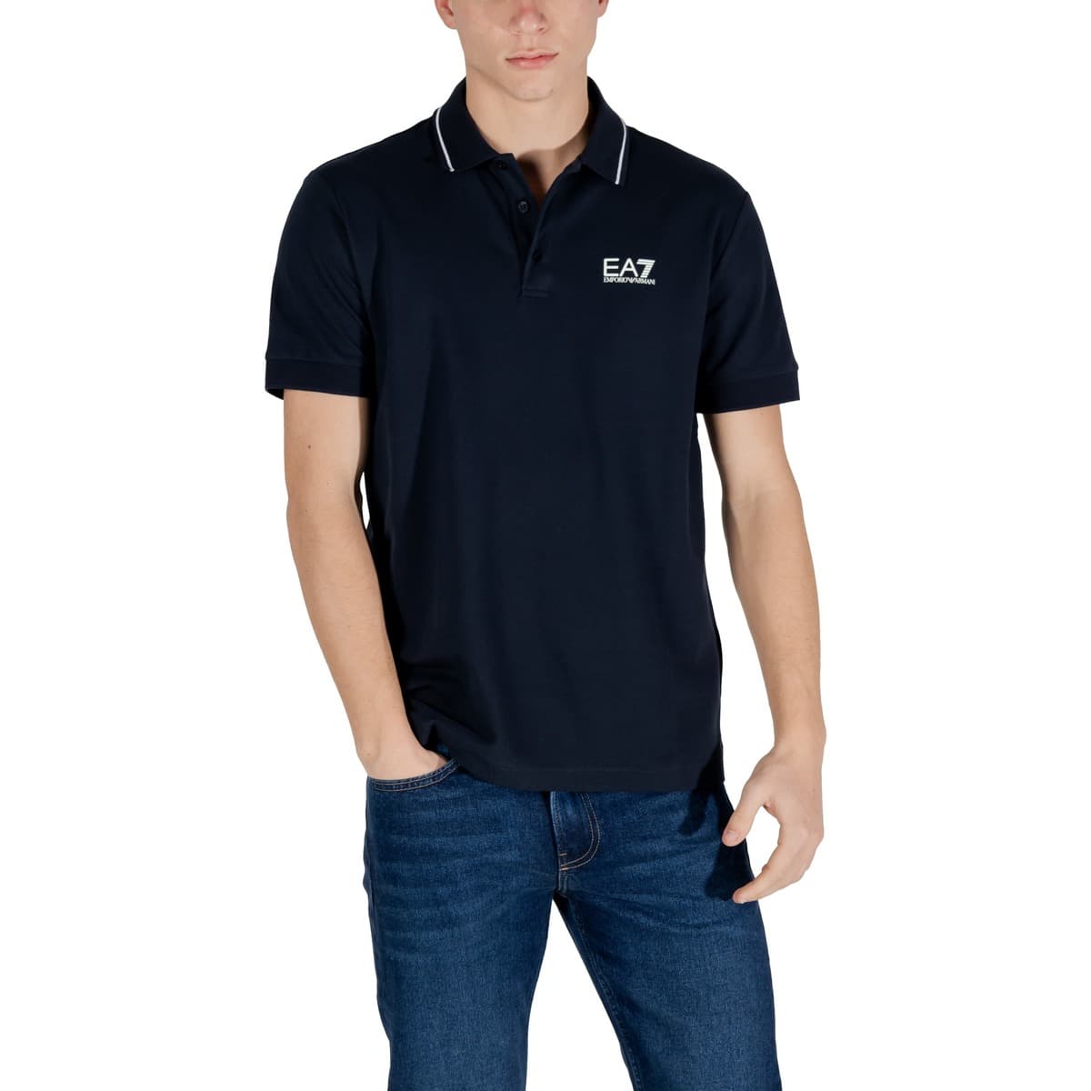 Men's Polo Shirts EA7 Blue
