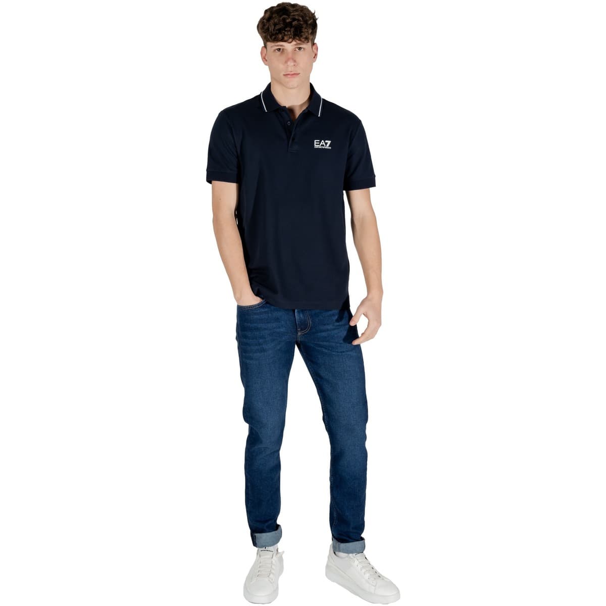 Men's Polo Shirts EA7 Blue