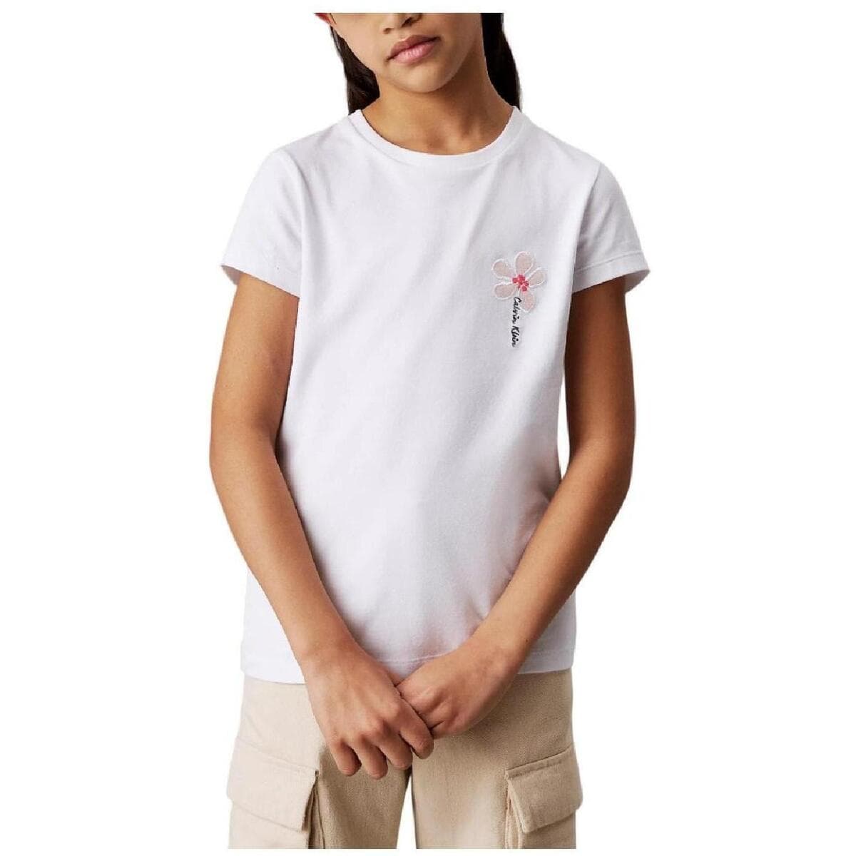Girls' T-Shirts Calvin Klein White