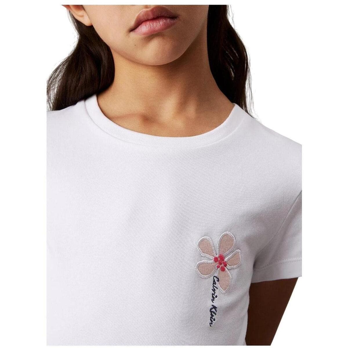Girls' T-Shirts Calvin Klein White