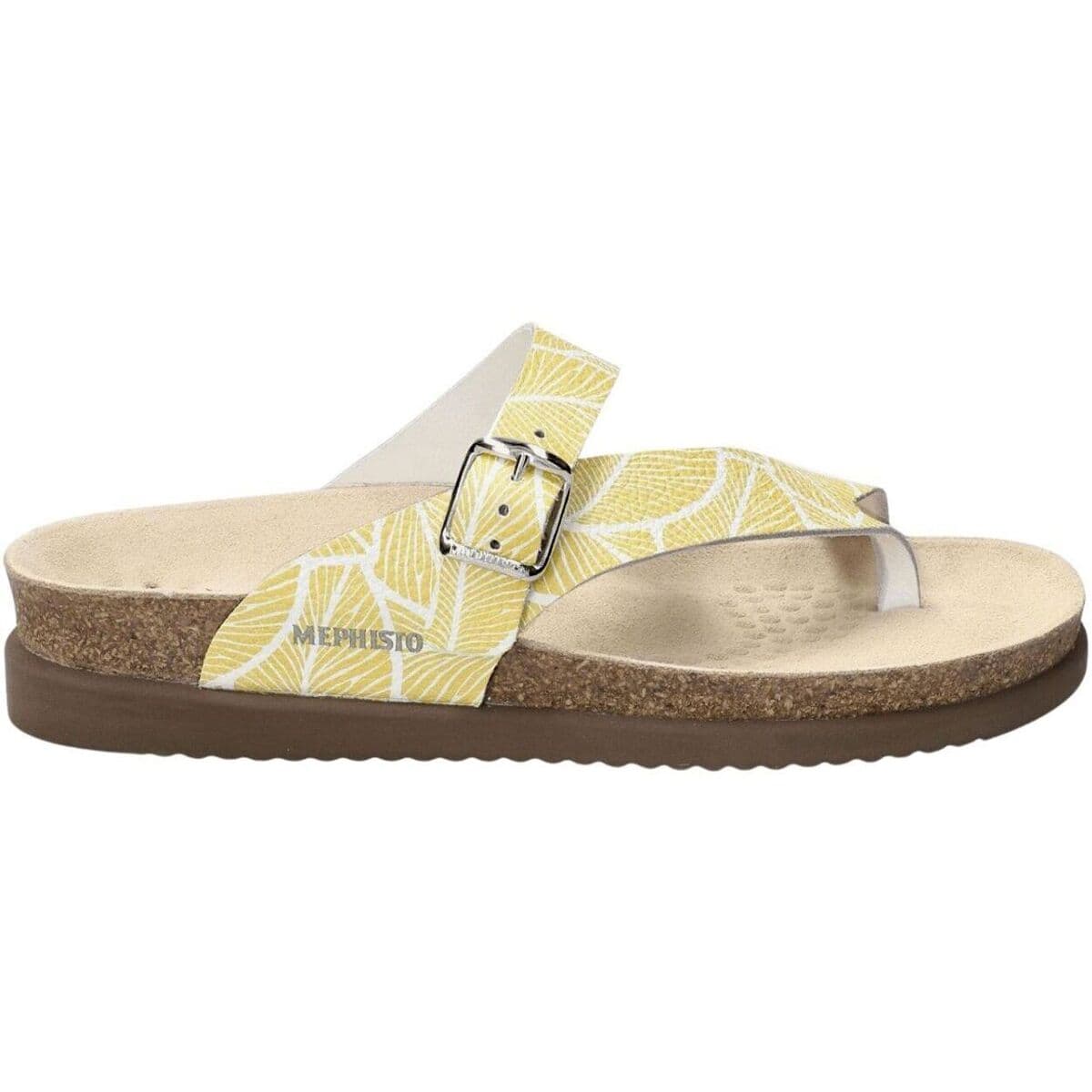 Women's Flip Flops Mephisto Yellow